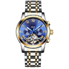SS Strap 40mm Automatic Mechanical Watch 3BAR Multi Function With Calendar